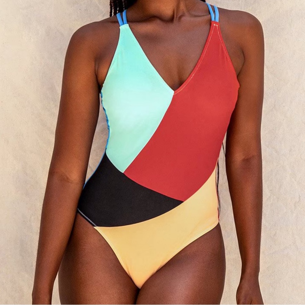 Colorblock One-Piece Swimsuit - Picture 3 of 6